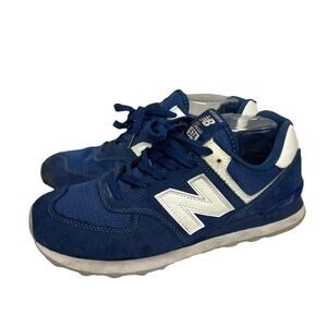 New Balance Classic 574 Blue Athletic Sneaker Shoes Men's Size 10 ML574E2T
